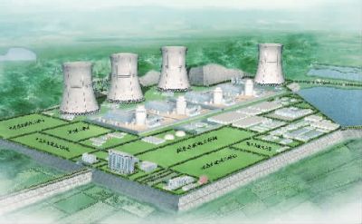 小墨山核電廠效果圖。（本版圖片由湖南核電有限公司提供）